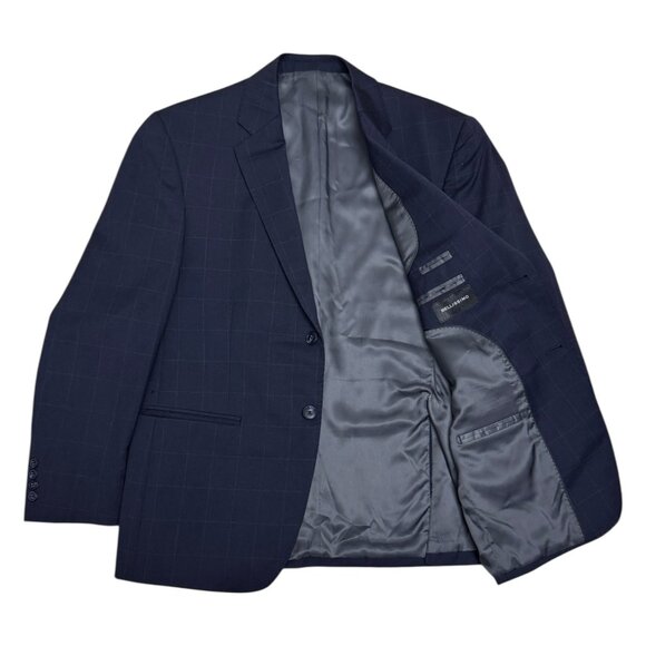 BELLISSIMO 2-piece Wool Business Casual Formal Blazer Jacket Pants SUIT Mens 40S - Picture 3 of 11